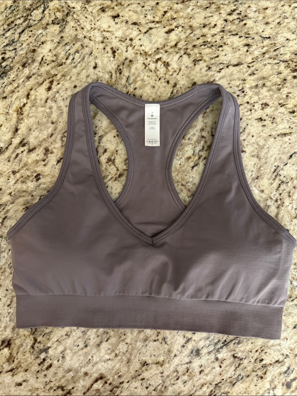 lululemon athletica Ebb to Street Racerback Sports Bra - Lunar Rock/Taupe SZ 10